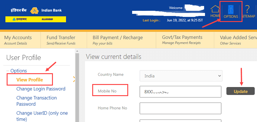 Change Of Mobile Number In Indian Bank, IB Mobile Number Change Online & Offline, Indian Bank of India Mobile Number Form 2023